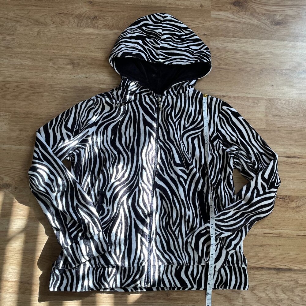 zebra print hoodie